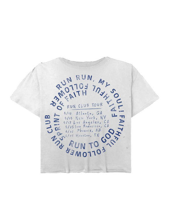 White Faithful Followers Marathon Tee