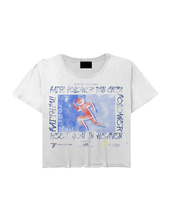White Faithful Followers Marathon Tee