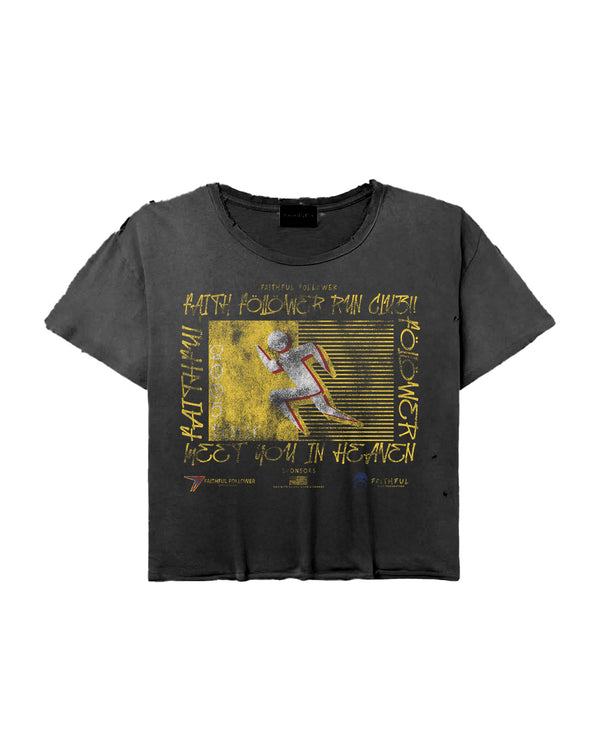 Black Faithful Followers Marathon Tee