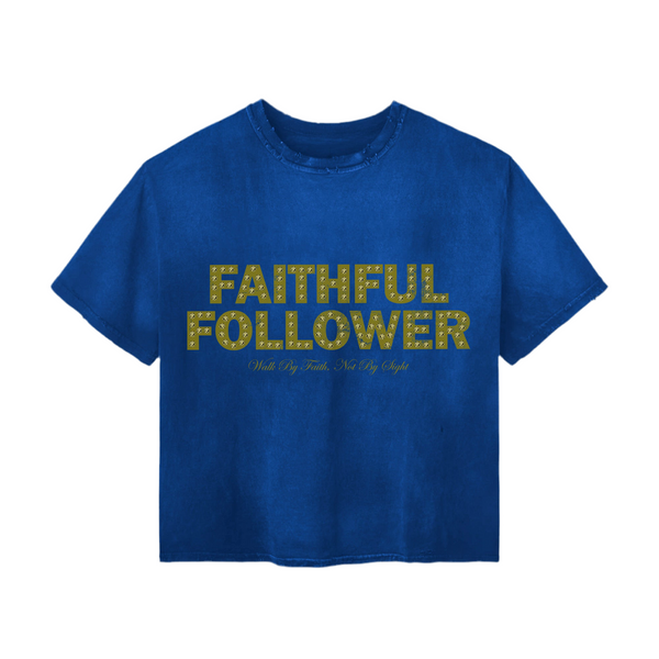 Blue Faithful Followers Gem Tee