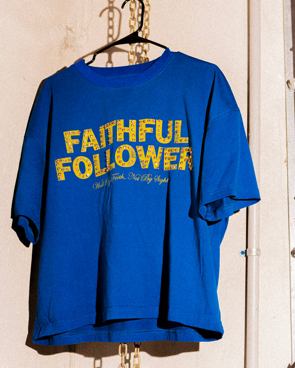 Blue Faithful Followers Gem Tee