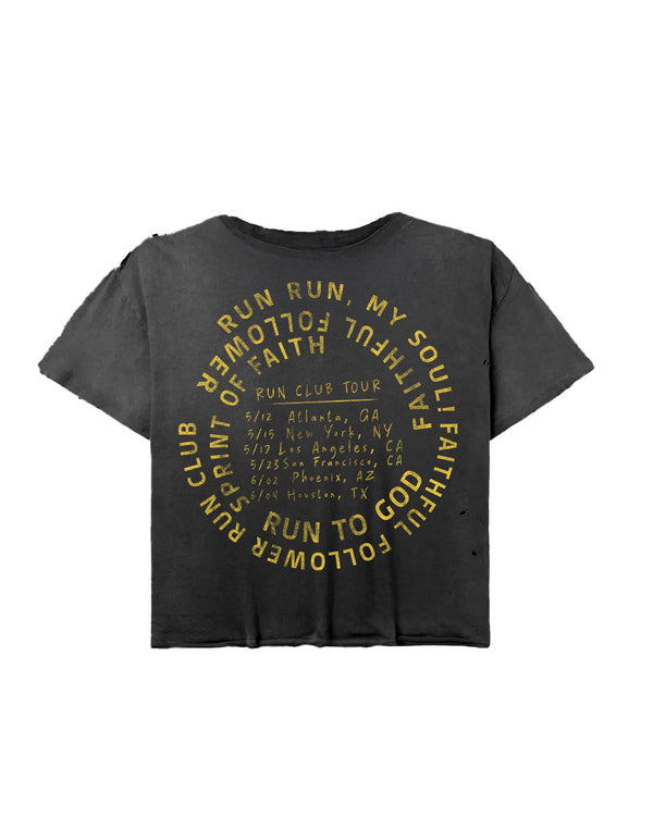 Black Faithful Followers Marathon Tee