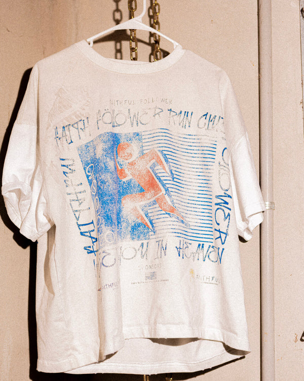 White Faithful Followers Marathon Tee