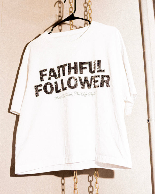 White Faithful Followers Gem Tee